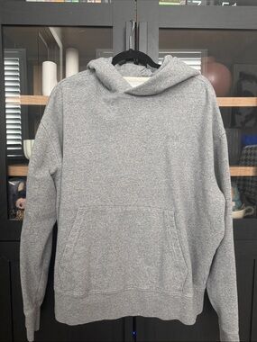American Eagle Outfitters Gray Hooded Pullover Sweatshirt